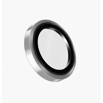 UNIQ Optix Prime Camera Lens Protector for iPhone 17 Pro / 17 Pro Max / 15 Pro / 15 Pro Max su aplikatoriumi - sidabrinis
