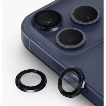UNIQ Optix Prime Camera Lens Protector for iPhone 17 Pro / 17 Pro Max / 15 Pro / 15 Pro Max su aplikatoriumi - sidabrinis
