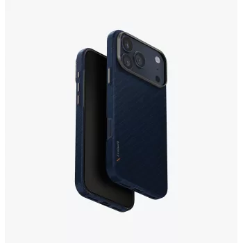 UNIQ Keva EDGE Dėklas, skirtas iPhone 17 Pro Max, MagClick įkrovimui, juodas