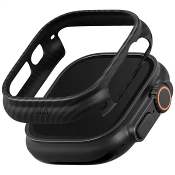UNIQ Keva Verge Dėklas, skirtas Apple Watch Ultra / Ultra 2 / Ultra 3 49mm, juodas
