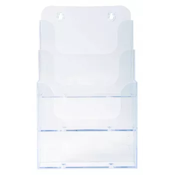 Exacompta A5 lankstinukų laikiklis, 3 skyriai, polistirenas, 154 x 181 x 280 mm (75158D)