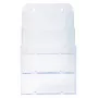 Exacompta A5 lankstinukų laikiklis, 3 skyriai, polistirenas, 154 x 181 x 280 mm (75158D)