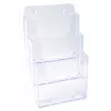 Exacompta A5 lankstinukų laikiklis, 3 skyriai, polistirenas, 154 x 181 x 280 mm (75158D)