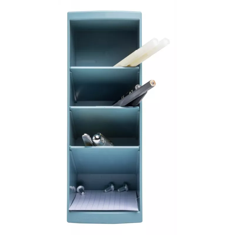 Exacompta AutentiK Multitower Pen Holder Blue-Grey
