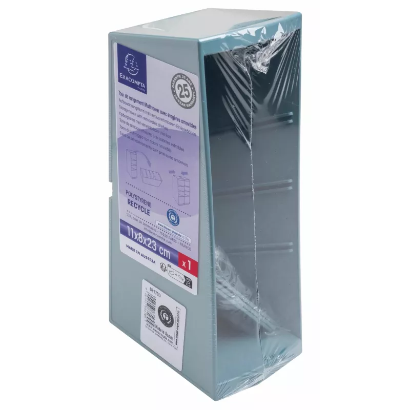 Exacompta AutentiK Multitower Pen Holder Blue-Grey