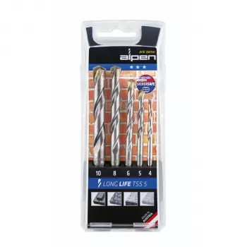 ALPEN-MAYKESTAG Alpen TSS 5 LL 4-5-6-8-10 HSS-G Step Drill Bit Set 5-Piece