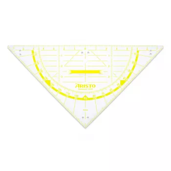 ARISTO Geodreieck 2 80 cm permatomas Plexiglas braižybos trikampis