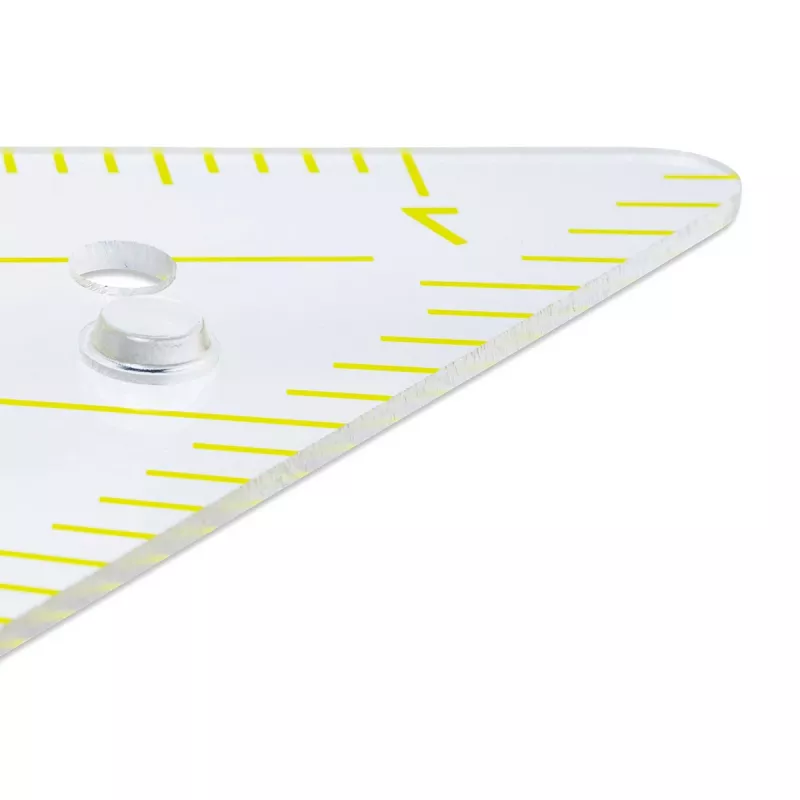ARISTO Geodreieck 2 80 cm permatomas Plexiglas braižybos trikampis