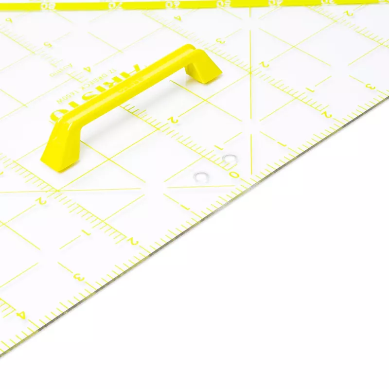 ARISTO mokyklinės lentos TZ trikampis, 80 cm, su rankena, skaidrus plastikas (AR1650W)