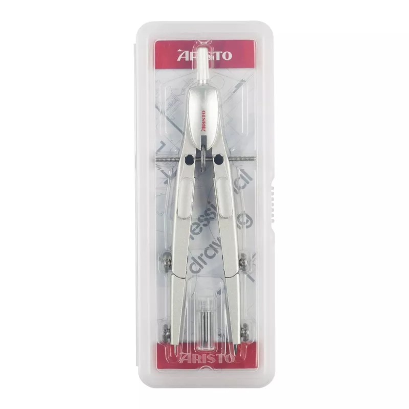 ARISTO Precision Drawing Compass Silver 1 Piece (AR55630)