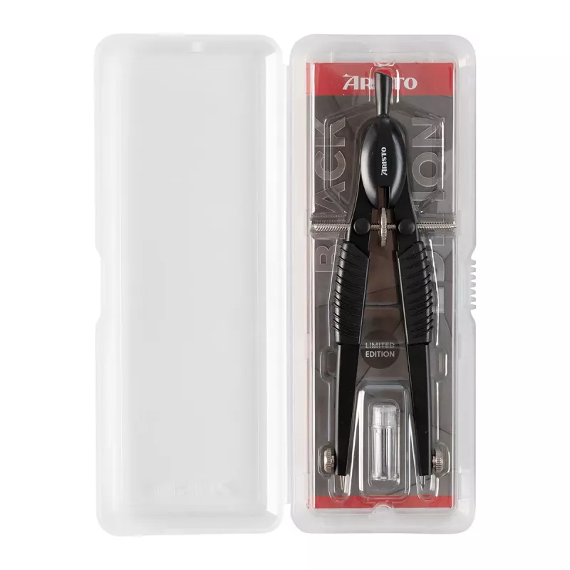 ARISTO Black Edition Precision Drawing Compass Black, 1 Piece (AR55778-25)