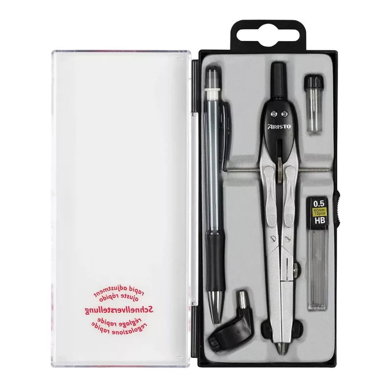 ARISTO Precision Drawing Compass Black (AR80084)