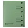 Bene Organizer Folder 6 Compartments Green A4