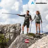 Komperdell FX L Carb Vario Approach sudedamos trekingo lazdos, 4 dalių aliuminis 7075-T6 ir anglies pluoštas, FX Lite sulankstymo mechanizmas, Powerlock 3.0