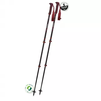 Komperdell Carbon EVO Zero Compact Trekking Lazdos - Malbec