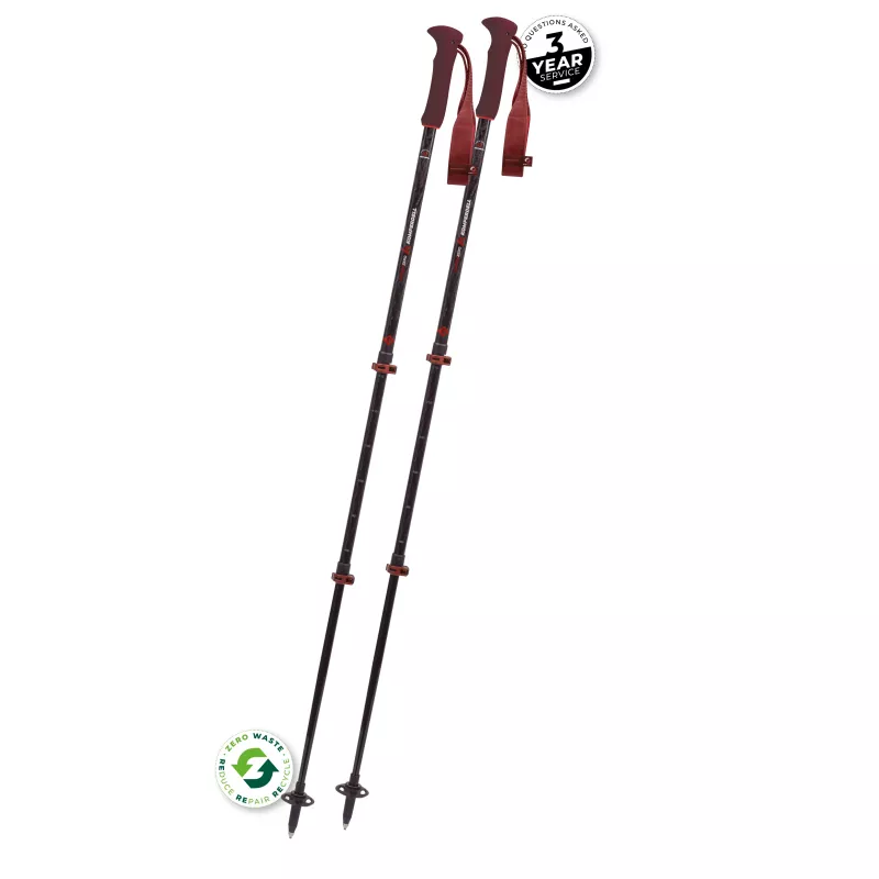 Komperdell Carbon EVO Zero Compact Trekking Lazdos - Malbec