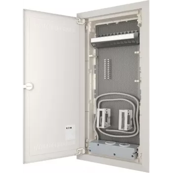 Eaton KLV-48HWM-W-F-VM 4 eilių ertminės sienos medijos paskirstymo dėžė, balta (RAL 9016), 194711-MW
