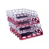 SAX Voronoi Document Tray Red DIN C4