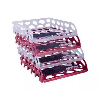 SAX Voronoi Document Tray Red DIN C4