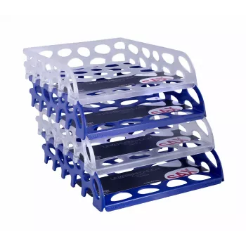 Sax Briefablage Voronoi Blue DIN C4 Document Tray
