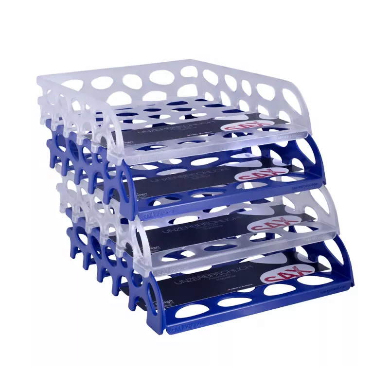 Sax Briefablage Voronoi Blue DIN C4 Document Tray