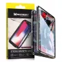 Wozinsky Full Magnetic Case 360 Front & Back Protection with Built-in Glass for Samsung Galaxy A72 4G Black-Transparent