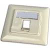 “Wirewin Keystone Outlet Box for 1 Module, Flush-mount, Switch Program Compatible, RAL9010 Pure White (WKS OUTLET 1)”