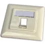 “Wirewin Keystone Outlet Box for 1 Module, Flush-mount, Switch Program Compatible, RAL9010 Pure White (WKS OUTLET 1)”