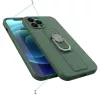 HURTEL Ring Case Silicone Cover with Finger Grip and Stand for Xiaomi Poco X4 Pro 5G Blue