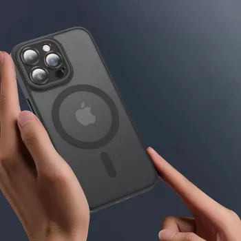TECH-PROTECT MAGMAT CAM+ MagSafe Dėklas, skirtas Apple iPhone 15 Pro, Matine Juoda