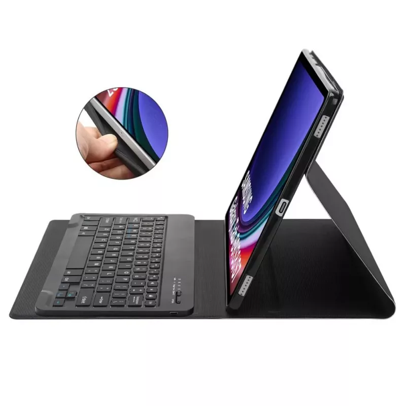 Tech-Protect SC Pen + Keyboard Case, Samsung Galaxy Tab S9 / S9 FE / S10 FE / S10 Lite, juoda
