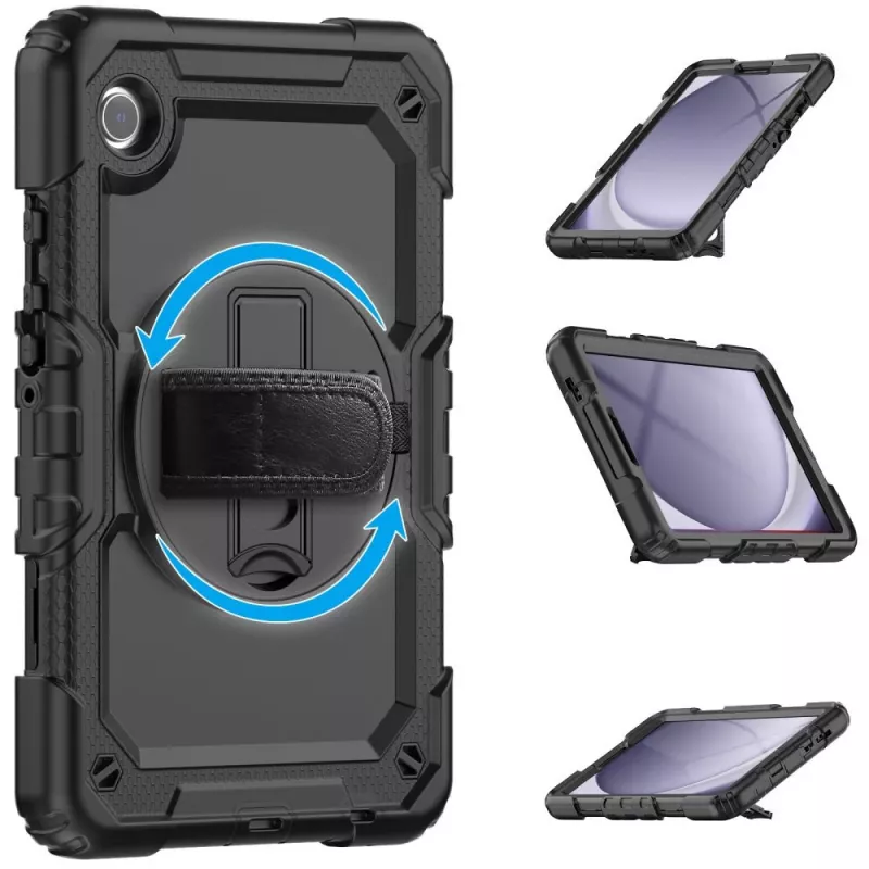 Tech-Protect Solid360 Dėklas Samsung Galaxy Tab A9+/A11+ PLUS 11.0 X210/X215/X216/X230/X235/X236, Juodas