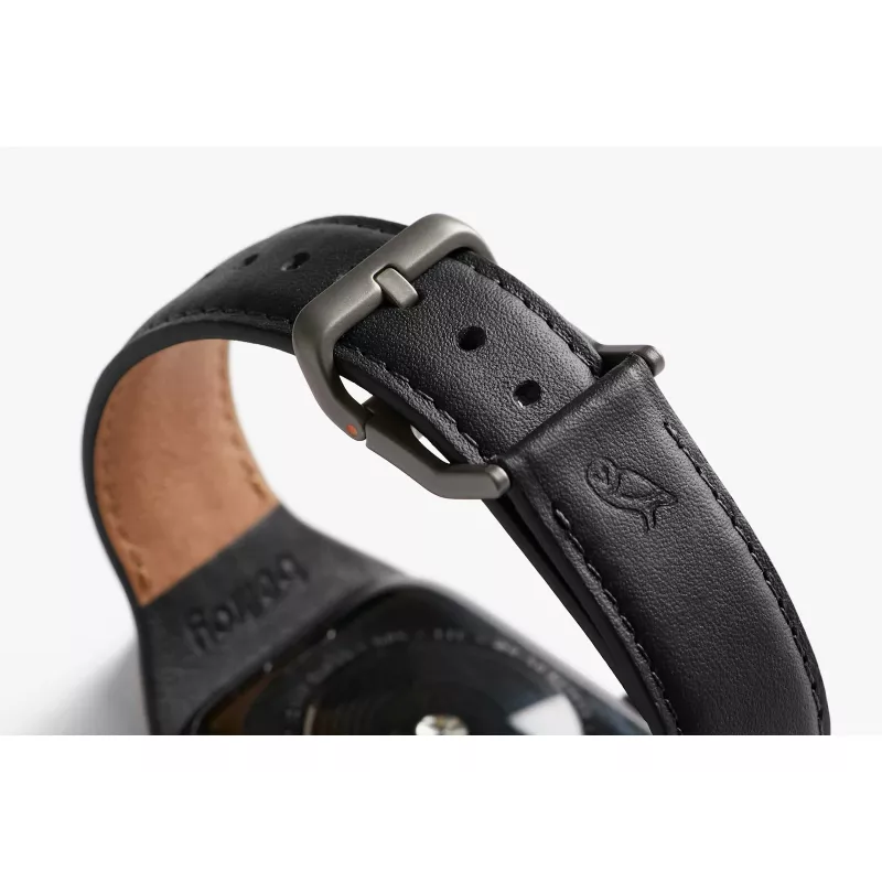 Bellroy Classic Leather Band for Apple Watch, Black, 44mm, 45mm, 42mm (Series 1/2/3), 49mm, 46mm