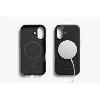 Bellroy Leather Case for iPhone 16, Black
