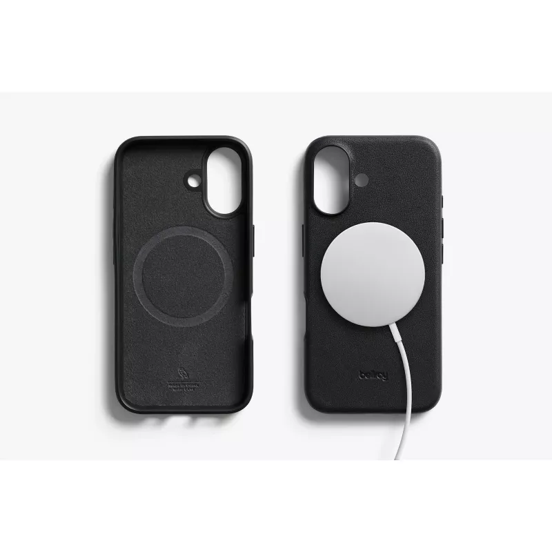 Bellroy Leather Case for iPhone 16, Black