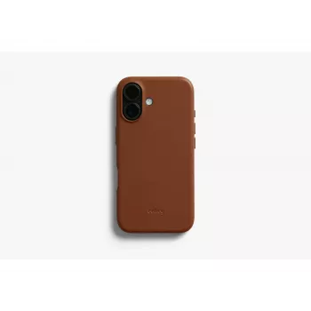 Bellroy Leather Case for iPhone 16, Brown