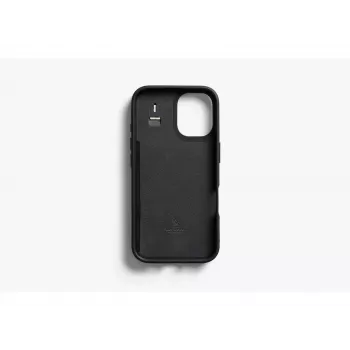 Bellroy Leather Card Case for iPhone 16, juoda