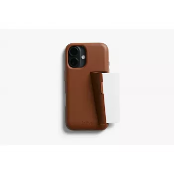 Bellroy Odinis Kortelių Dėklas „Card Case“, skirtas iPhone 16 Plus, Ruda
