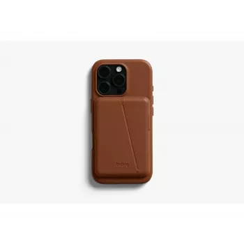 Bellroy Odinis Dėklas su Magnetine Pinigine, skirta iPhone 16 Pro, Ruda