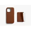 Bellroy Odinis Dėklas su Magnetine Pinigine, skirta iPhone 16 Pro, Ruda