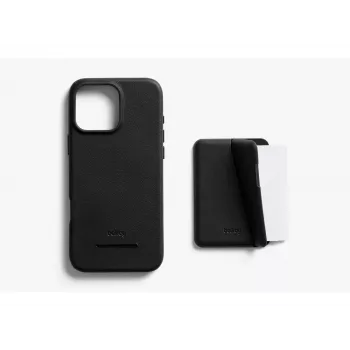 Bellroy Leather Case with Magnetic Wallet for iPhone 16 Pro Max, Black