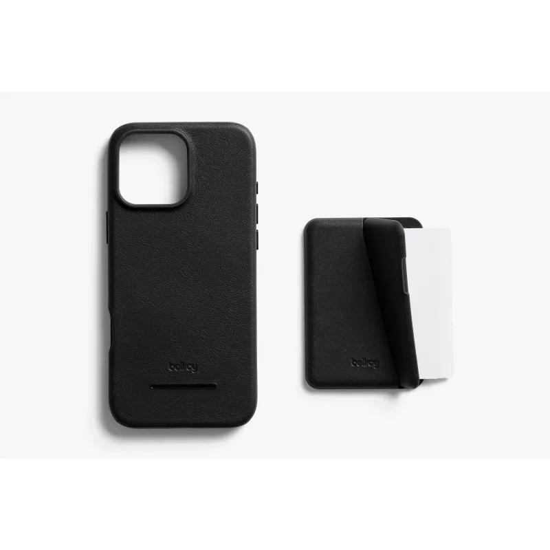 Bellroy Leather Case with Magnetic Wallet for iPhone 16 Pro Max, Black