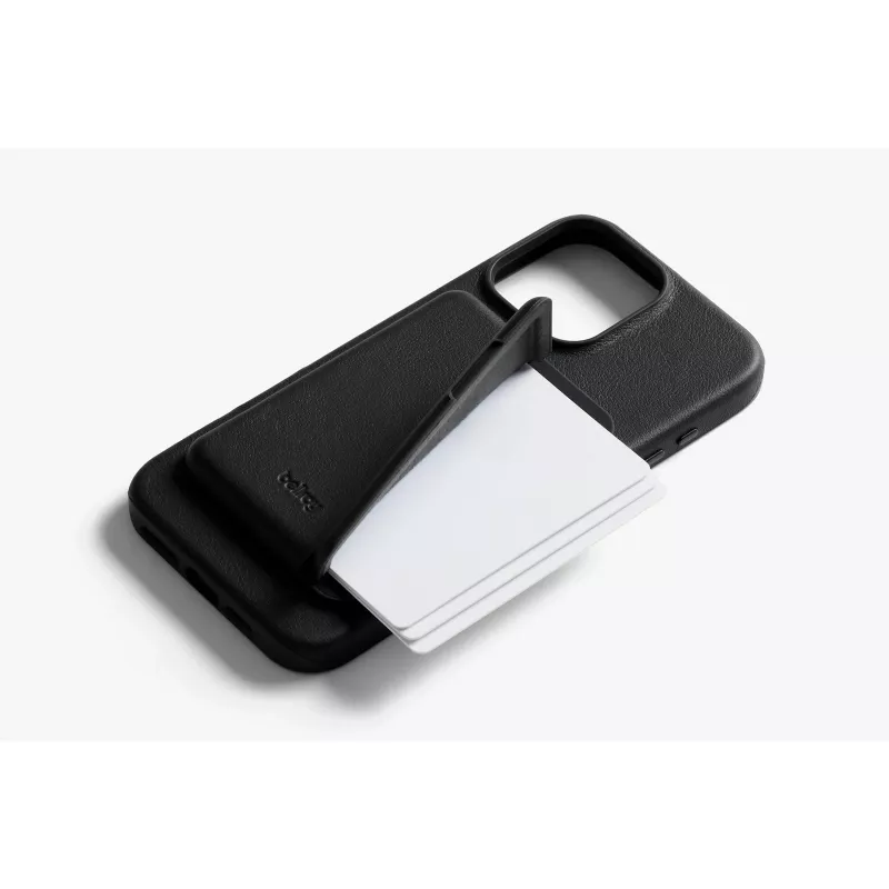 Bellroy Leather Case with Magnetic Wallet for iPhone 16 Pro Max, Black