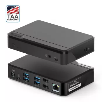 ALOGIC Universal Twin HD Docking Station - USB-C and USB-A - Juoda
