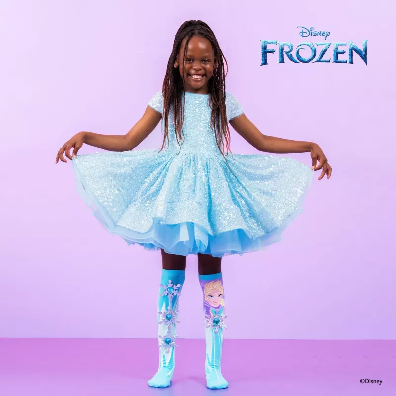 MADMIA Vaikiškos Kojinės Iki Kelių Frozen Elsa 3D Spauda - 1 Pora