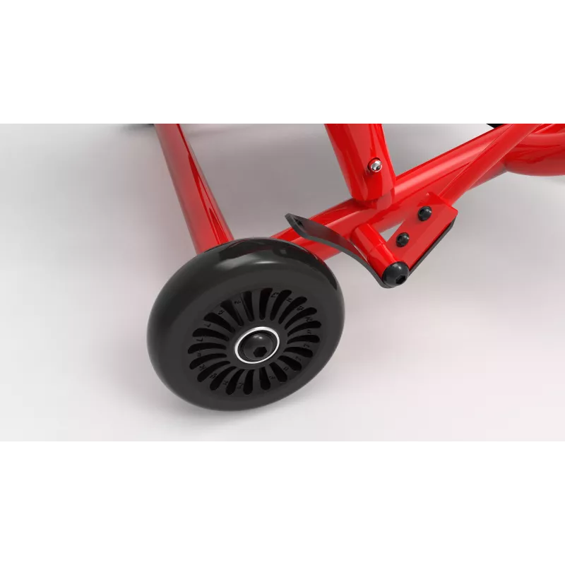 EzyRoller Classic Foot-Powered Go-Kart for Kids 3-12 Years Red