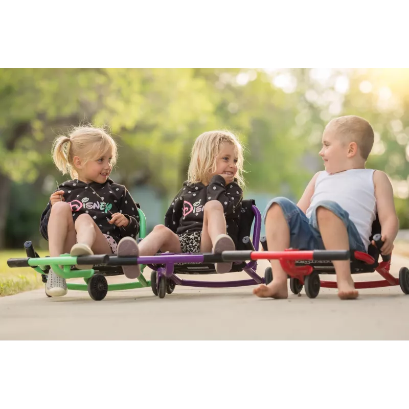 EzyRoller Classic Leg-Powered Go-Kart for Kids 3-12 Years Purple