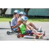 EzyRoller Classic Foot-Powered Go Kart for Kids 3-12 Years, Black