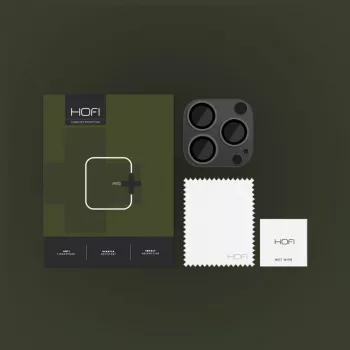 Hofi FullCam Pro+ fotoaparato objektyvo apsauga, skirta iPhone 14 Pro / 14 Pro Max - juoda