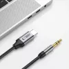 TECH-PROTECT ULTRABOOST USB-C į 3,5mm Mini Jack Garso Kabelis 100cm Juodas